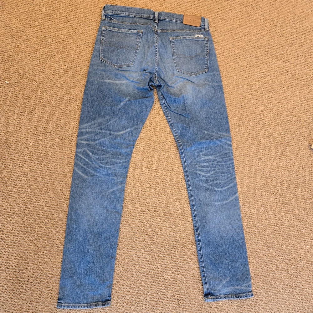 Polo Ralph Lauren Sullivan Slim Distressed Jeans Mens 34x34 Medium Wash Denim - Picture 2 of 14